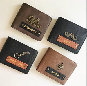 Present him with a custom wallet.