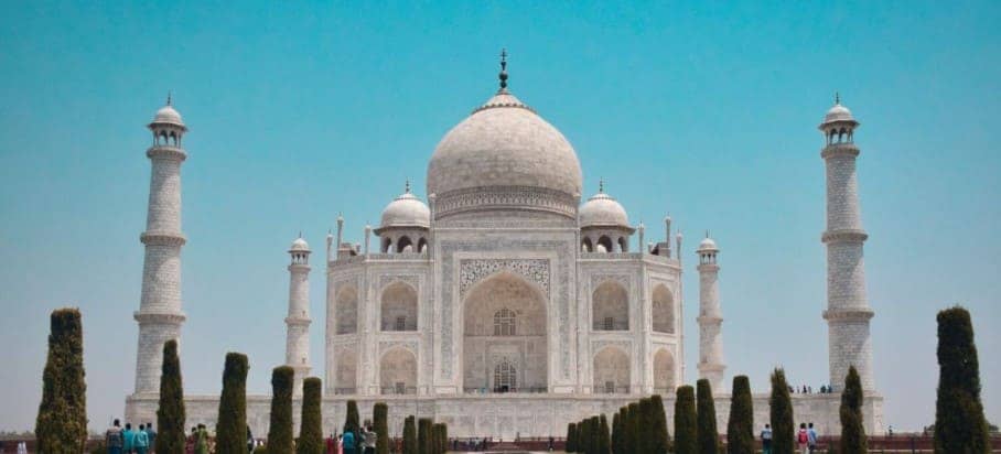 A Majestic View of the Taj Mahal
